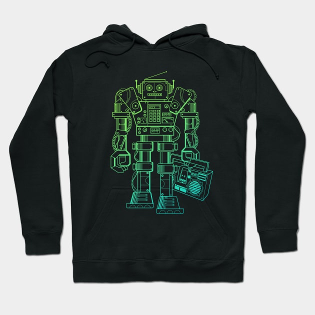 music robot Hoodie by ChetanAdlak